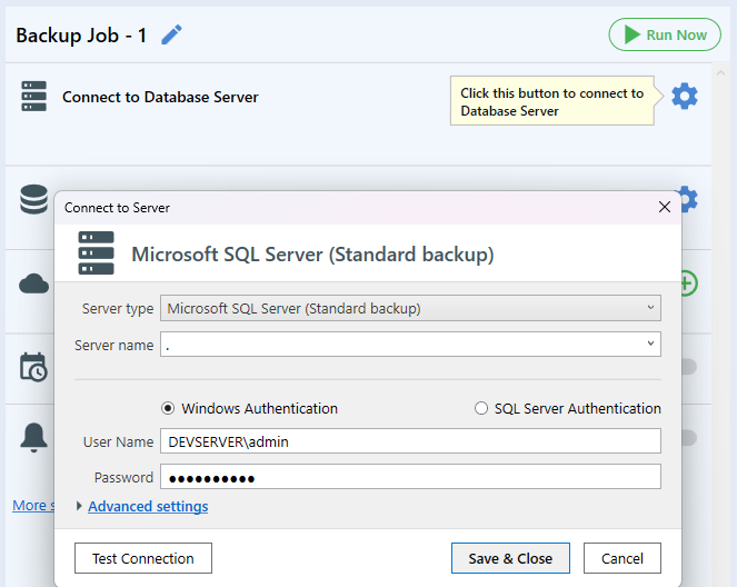 Connect to SQL Server — 3 / 5