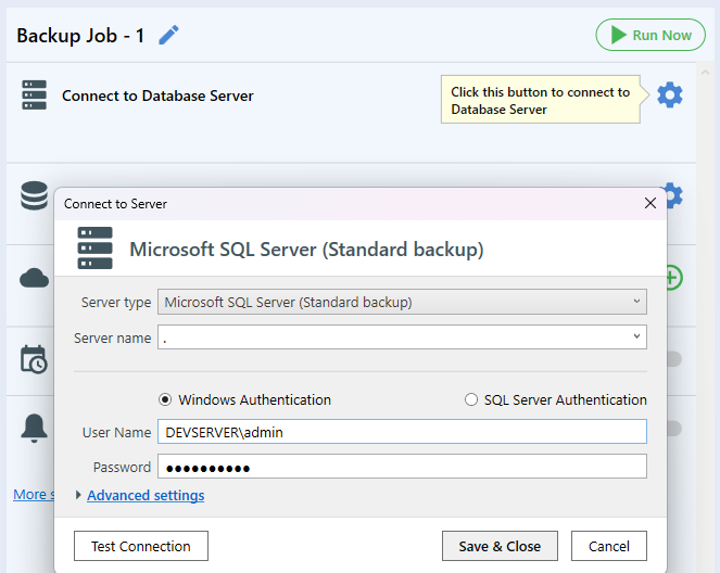 Connect to SQL Server — 5 / 5