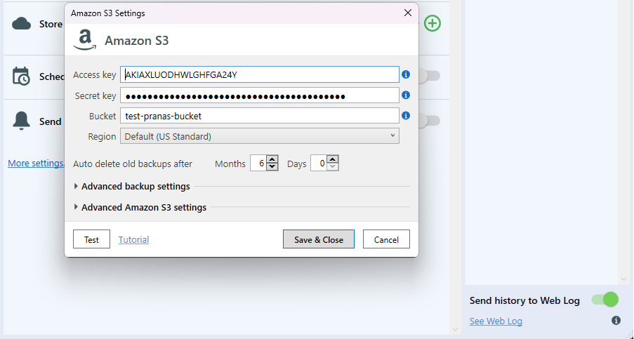 Choose destination for your backups — 3 / 6