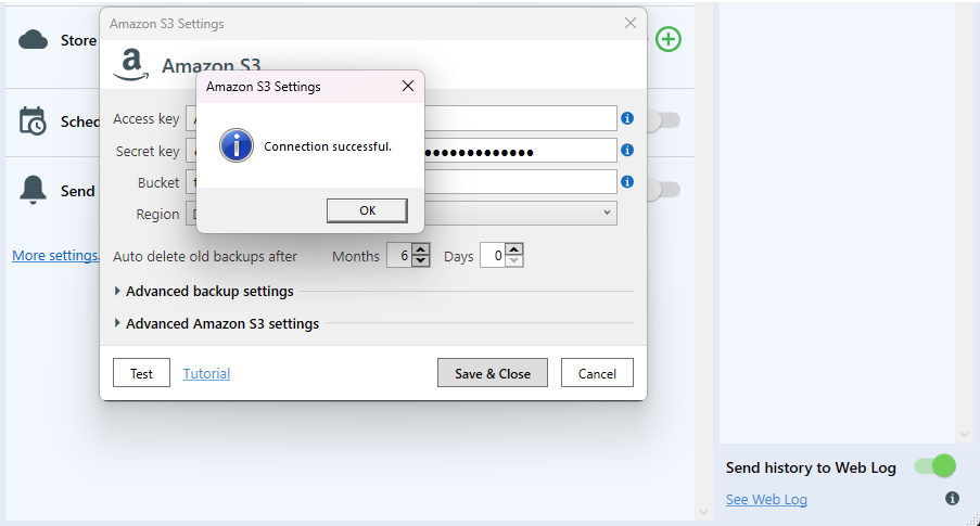 Choose destination for your backups — 4 / 6