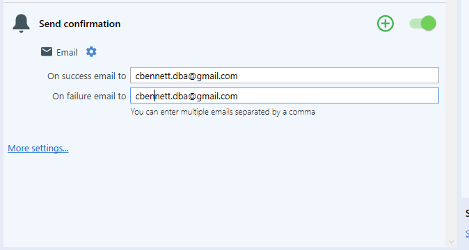 Set up notification e-mails — 3 / 6