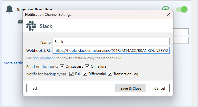 Set up notification e-mails — 5 / 6